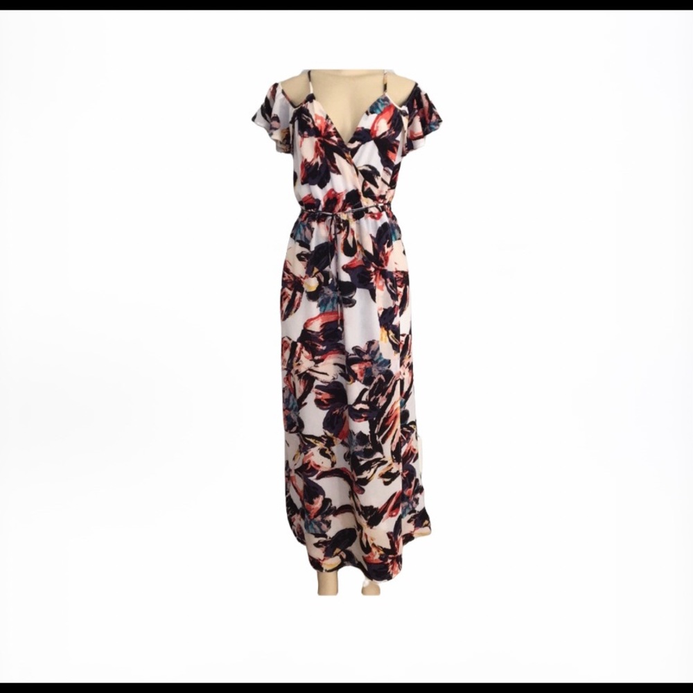 🦋 Bar III Floral Print Maxi Dress - Picture 2 of 8